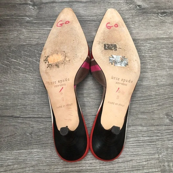 Vintage Kate Spade Mules Kitten Heels - Picture 8 of 8